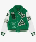 Green And White Varsity Jacket