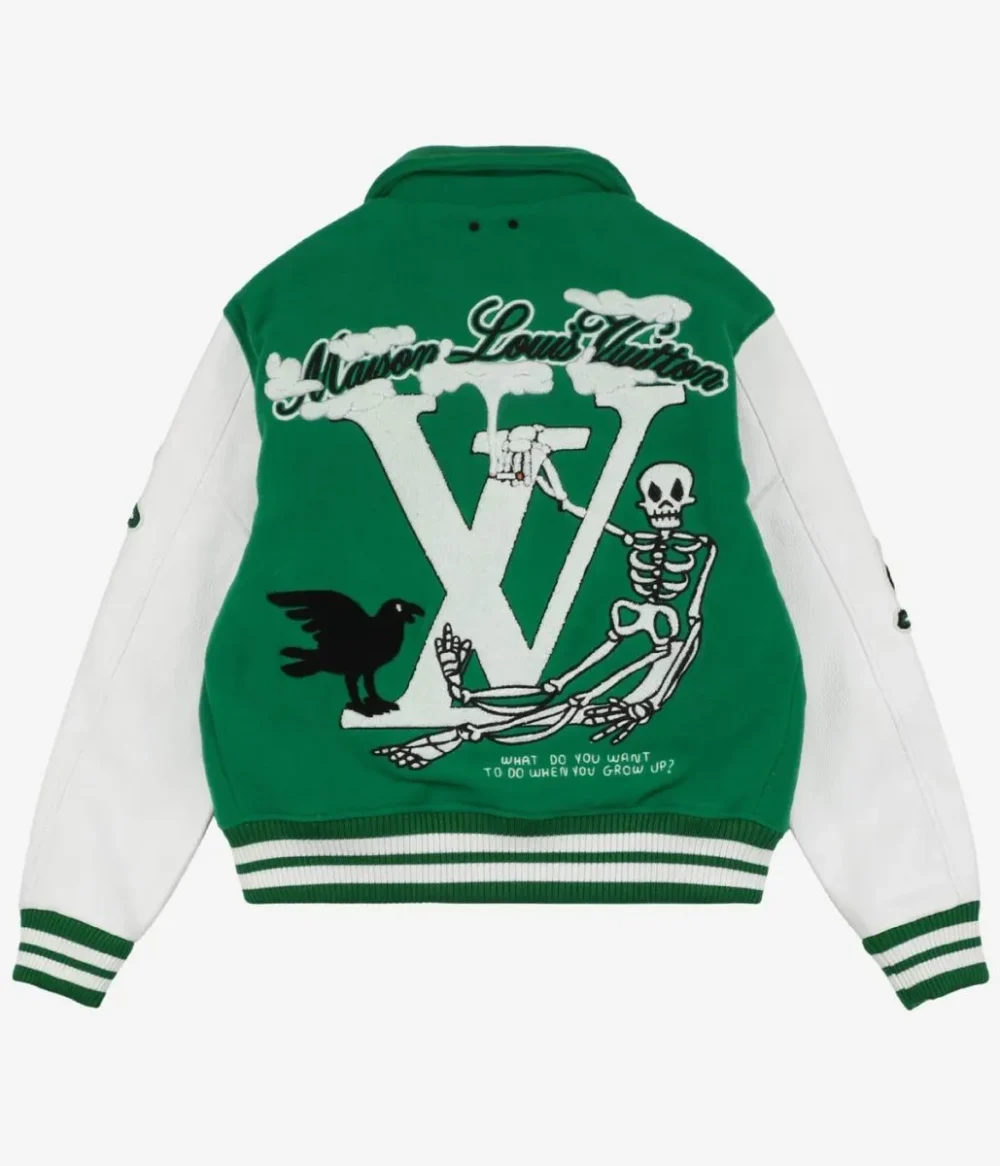 Green And White Varsity Jacket