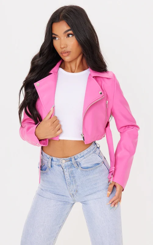 Hot Pink Biker Jacket