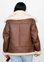 Ladies Sheepskin Aviator Jacket