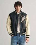 Leather Varsity Jacket