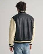 Leather Varsity Jacket