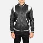 Leather Varsity Jacket Mens