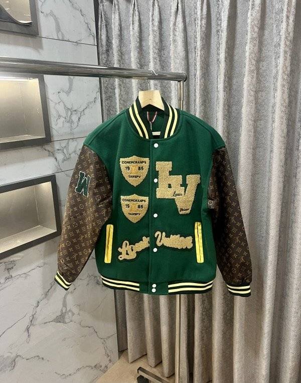 Louis Vuitton Varsity Jacket Green