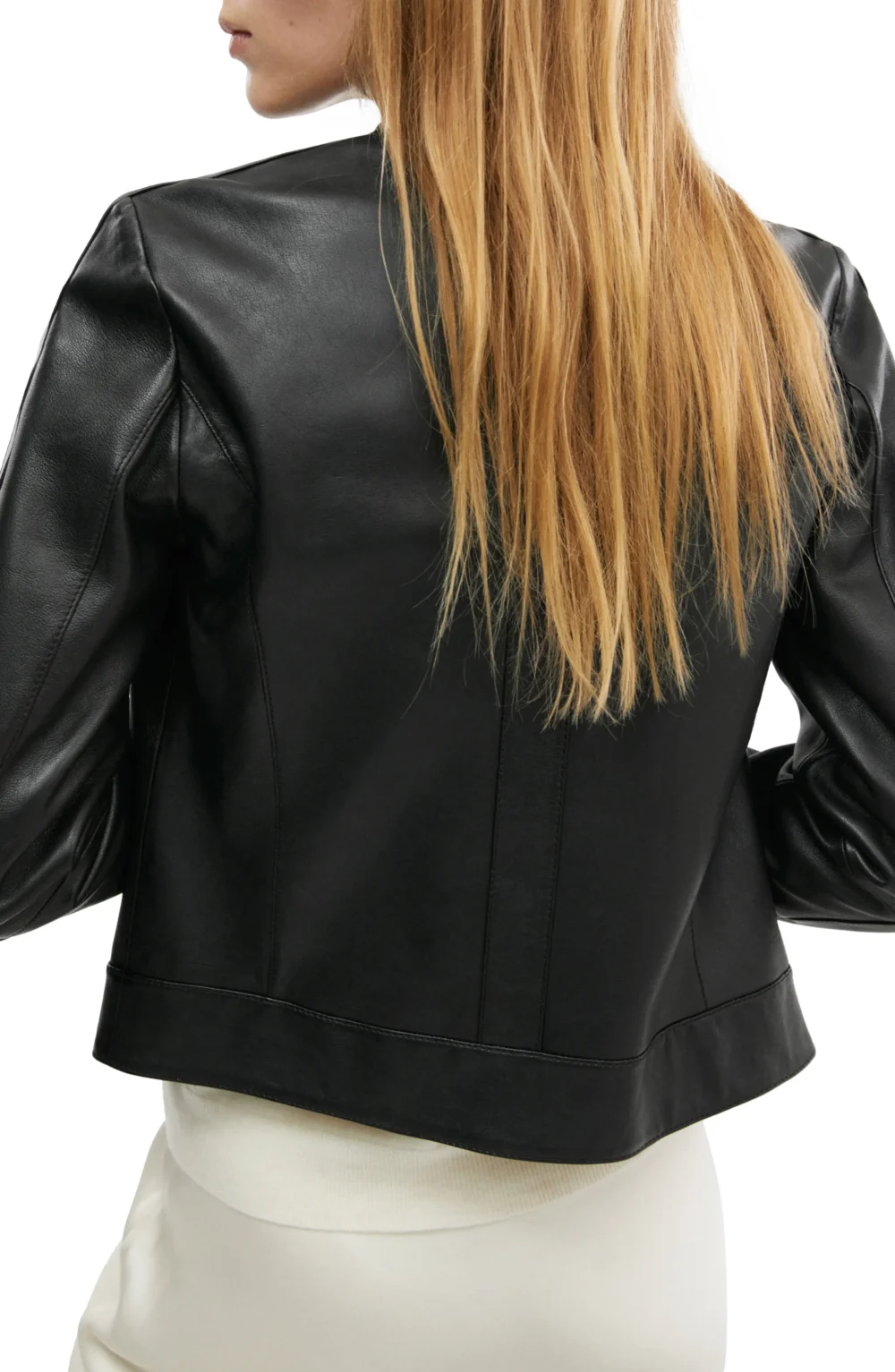 Mango Leather Biker Jacket