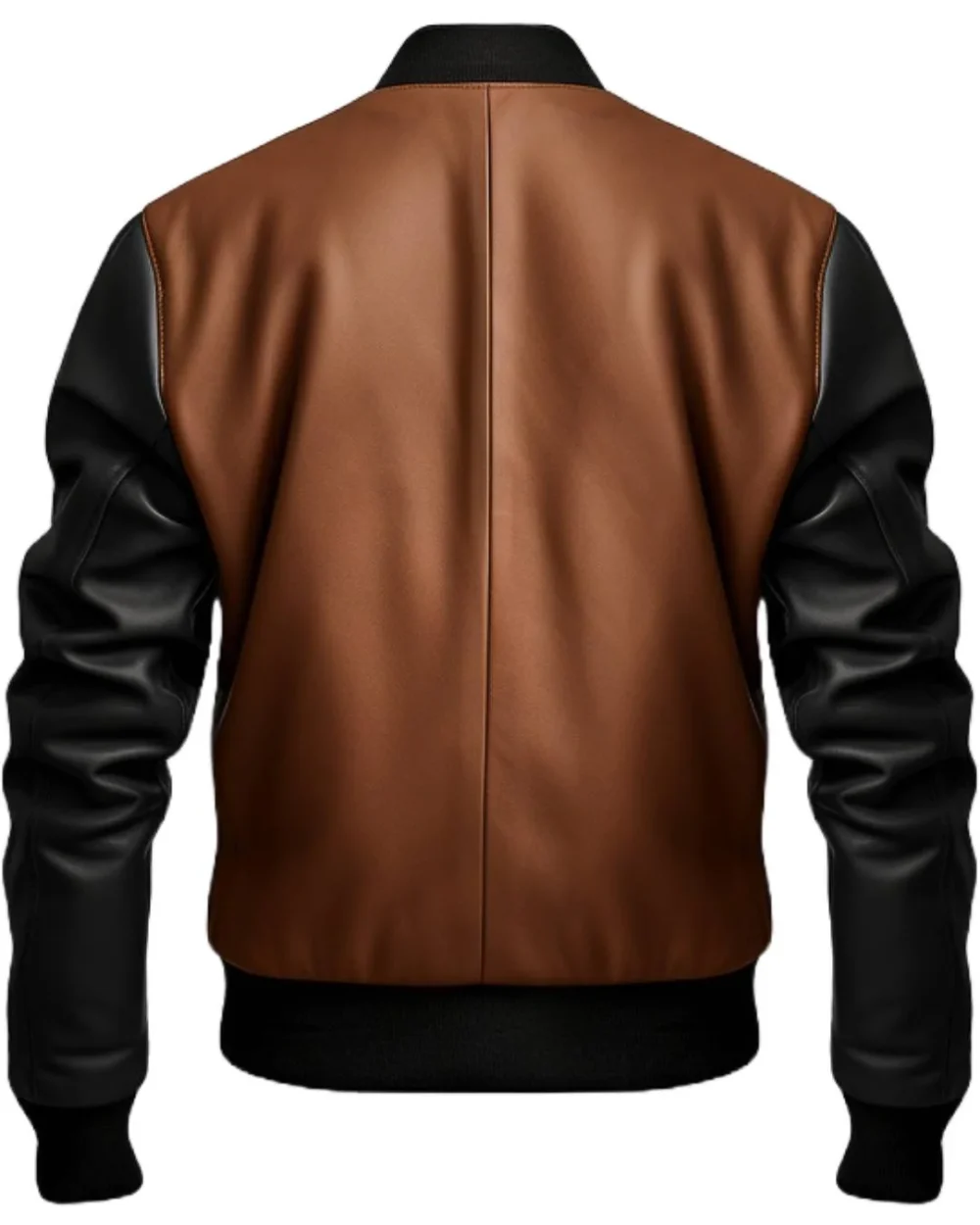 Men Black Bomber Leather Jacket