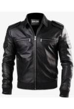 Michael Tom Classic Black Leather Jacket