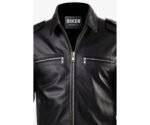 Michael Tom Classic Black Leather Jacket