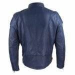 Navy Blue Biker Jacket