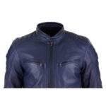 Navy Blue Biker Jacket