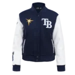 Navy Blue Varsity Jacket Women's