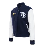 Navy Blue Varsity Jacket Women's