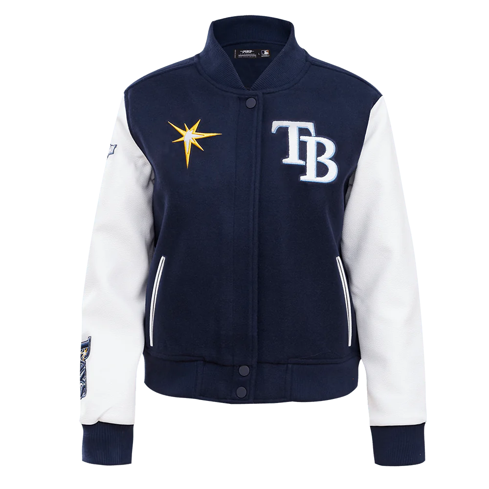 Navy Blue Varsity Jacket Women's