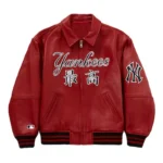 New York Yankees Leather Varsity Jacket