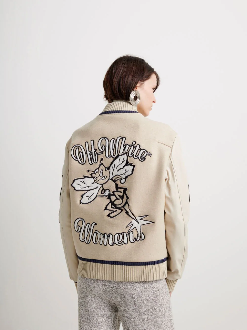 Off White Varsity Jacket Womens