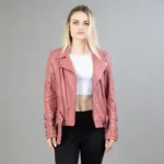 Pink Biker Jacket Women