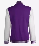 Purple Varsity Jacket For Womens