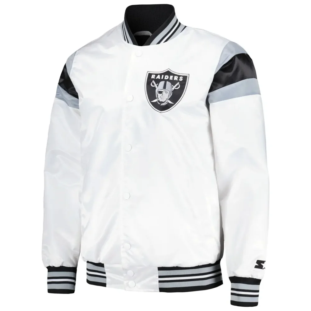 Raiders Varsity Jacket Mens 2