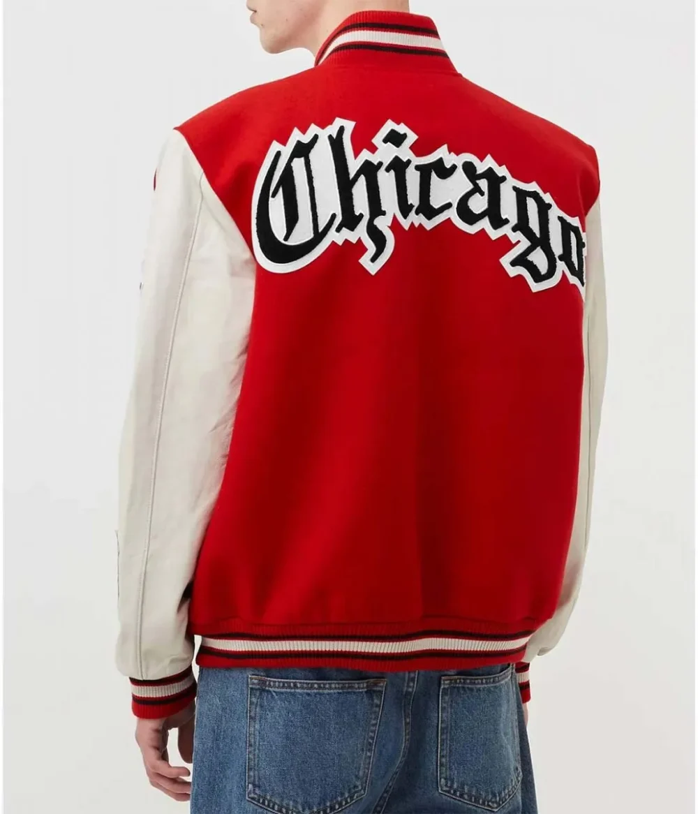 Red White Letterman Jacket