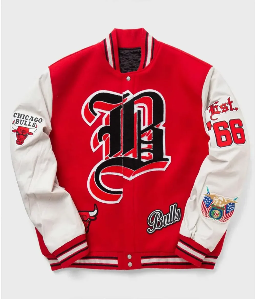 Red White Letterman Jacket