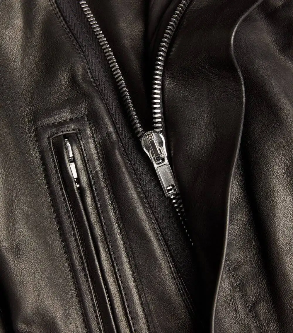 Rick Owens Leather Biker Jacket