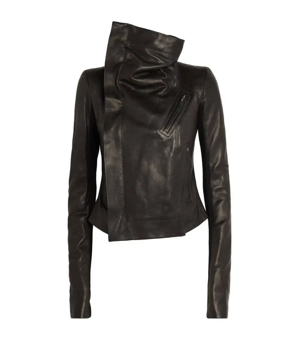 Rick Owens Leather Biker Jacket