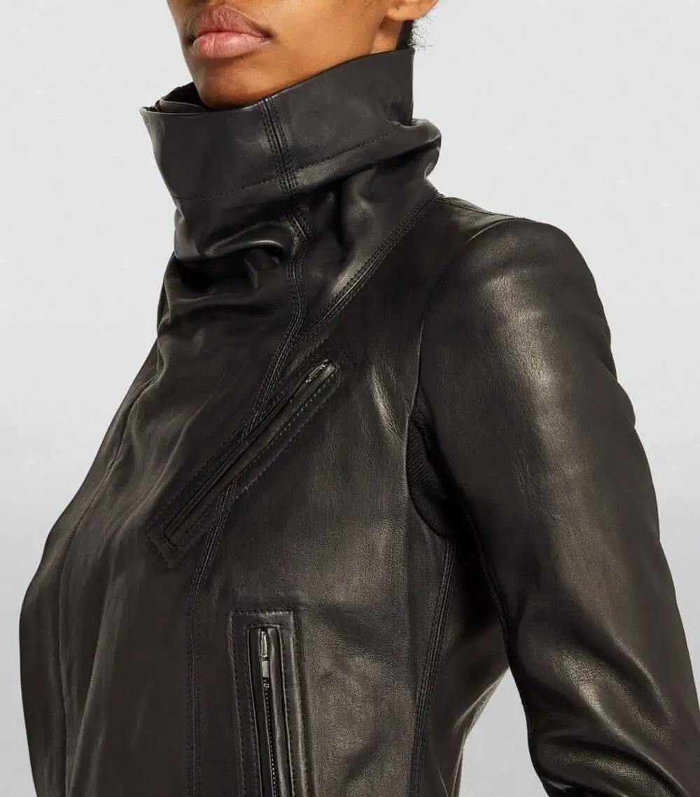 Rick Owens Leather Biker Jacket