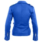 Royal Blue Biker Jacket
