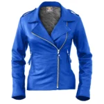 Royal Blue Biker Jacket