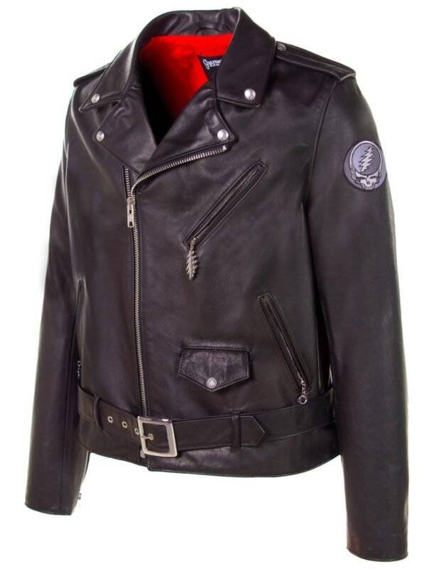 Schott Leather Biker Jacket Mens