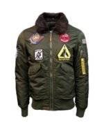 Top Gun Air Force Flight Green Jacket