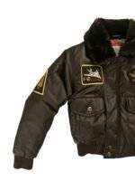 Top Gun Green Bomber Aviator Flight Jacket