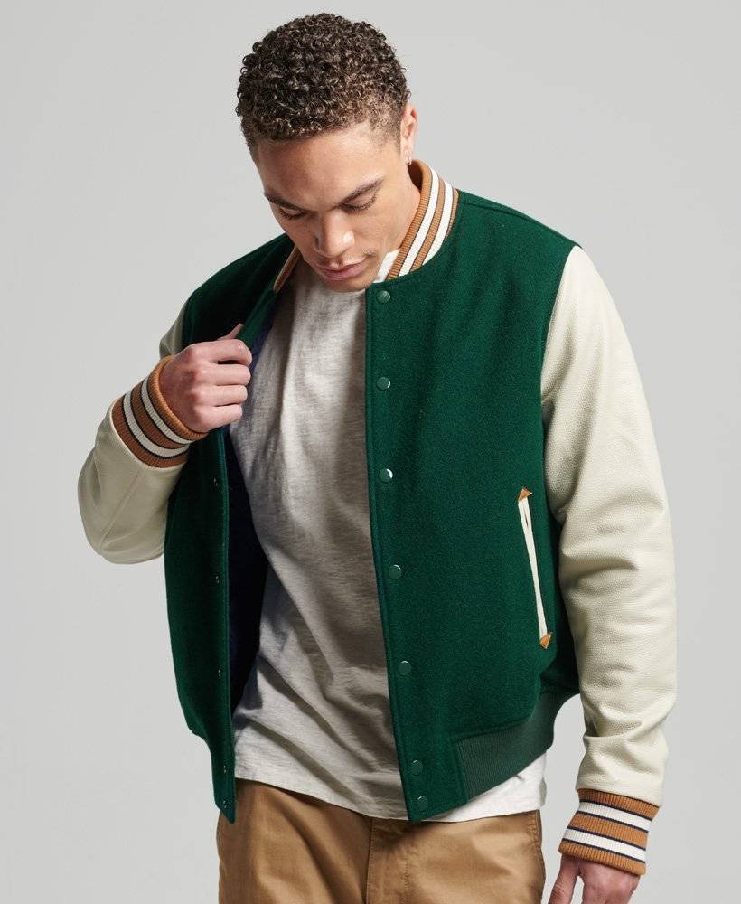 Varsity Jacket In Green