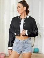Varsity Jacket Women's Cropped