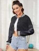 Varsity Jacket Women's Cropped