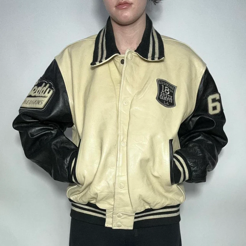 Vintage Leather Varsity Jacket