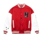 White Red Varsity Jacket