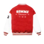 White Red Varsity Jacket