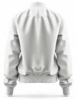 Women Greyish White Cotton Bomber Jacket