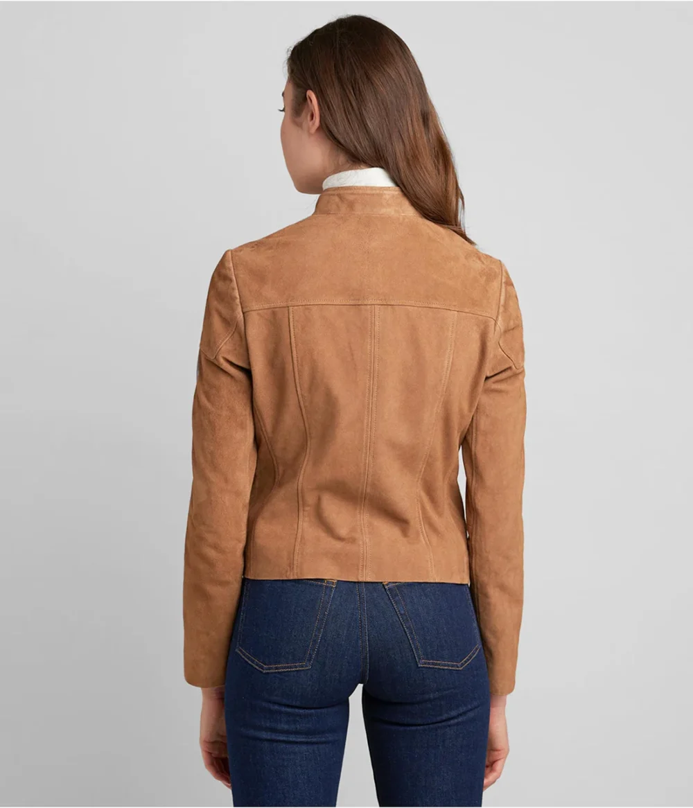 Womens Suede Brown Jacket