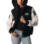 Women's Varsity Jacket With Hood