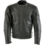 Xelement Men's Skull Leather Armor Jacket