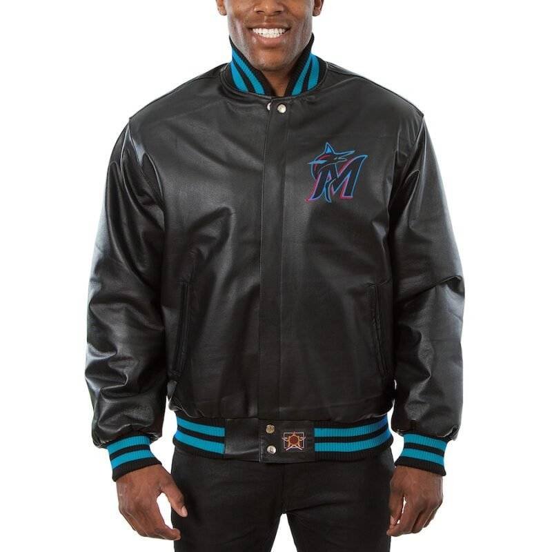 Men's Leather Varsity Jacket Big And Tall