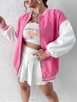 plus size varsity jackets for women