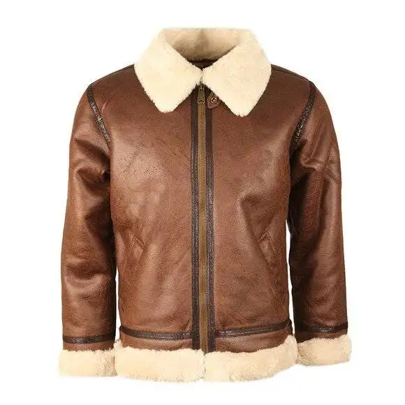 Mens Aviator Bomber Flying Jacket - Front view
