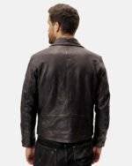 Bruiser Leather Moto Jacket Back