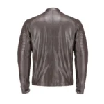 Back view of Cafe Racer men's pure sheep leather jacket