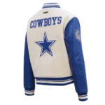 Dallas Cowboys Women's Varsity Jacket Side View