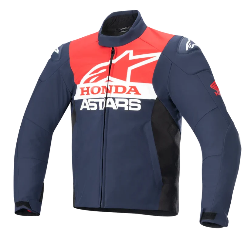 Front view of Honda SMX waterproofing softshell jacket