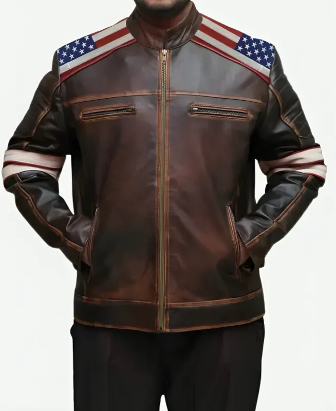 Independence Day American Flag Jacket sale Front